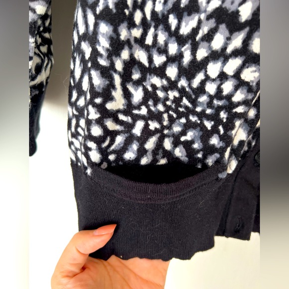 Michael Kors Black Cheetah Button up Cardigan - Picture 5 of 9